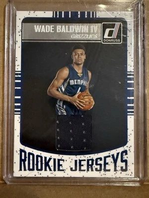 2016-17 Panini Donruss - Rookie Jerseys Wade Baldwin IV #12 (MEM, RC) - Image 1 of 2