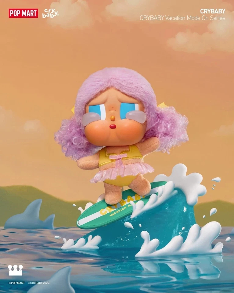 AUTHENTIC US SELLER CRYBABY Vacation Mode On Series Vinyl Plush Pendant - Image 1 of 1