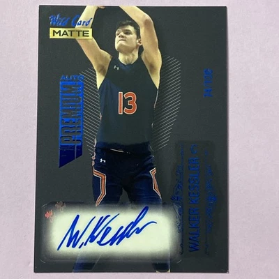 2022 WILD CARD Matte Draft Premium BLACK-BLUE FOIL /100 Walker Kessler Auto RC - Image 1 of 4