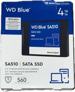 WD Blue SA510 4TB SATA 2,5'' Interne SSD (WDS400T3B0A) Open Box - Bild 1 von 4