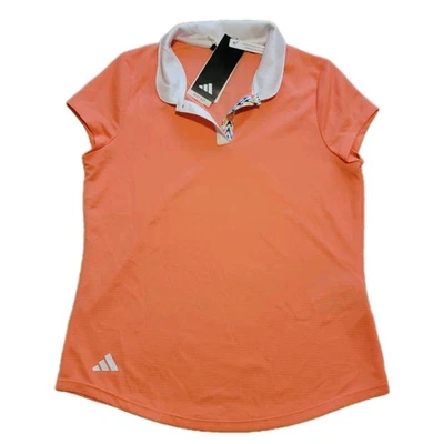 Adidas Golf Polo Niña Juvenil M Pickleball Tenis Nuevo Naranja Listo para Calor Foto 1 de 4