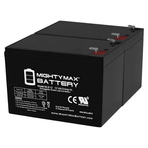 Mighty Max 12V 9Ah SLA Battery Replacement for Razor Dirt Quad Mini-ATV - 2 Pack - Picture 1 of 6