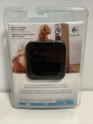 New Logitech Wireless Bluetooth Speaker Adapter Black Sealed 980-000540 - Image 1 of 4