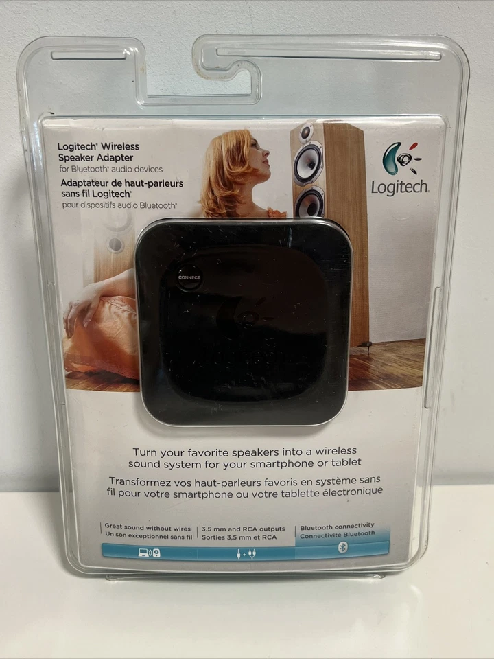 New Logitech Wireless Bluetooth Speaker Adapter Black Sealed 980-000540 - Image 1 of 4