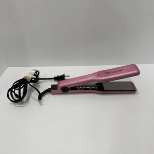 Revlon Hair Straightener Pink-Adjustable Heat - Picture 1 of 7