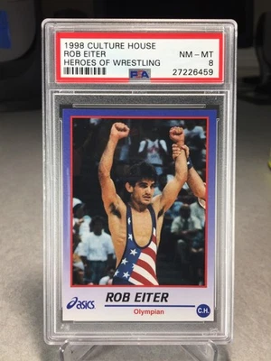 ProImage Heroes Of Wrestling Rob Eiter 1998 - PSA 8 - POP 2 (solo uno superior) Foto 1 de 2