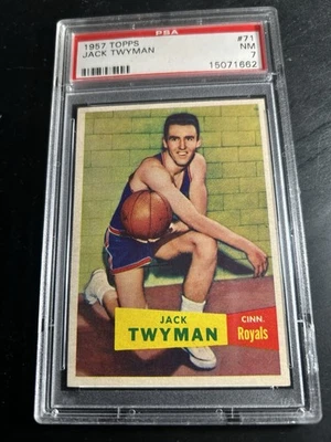 1957 Topps #71 Jack Twyman RC PSA 7 HOF Cincinnati Royals - Image 1 of 2