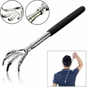 Extendable Back Scratcher Metal Telescopic Eagle Claw Portable Black Massager UK - Picture 1 of 7
