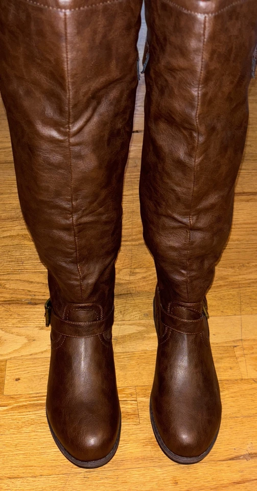 Journee Collection Mujer 11 M Marrón Spokane Botas con Cremallera - ¡NUEVAS!!Piel sintética interior. Foto 1 de 4