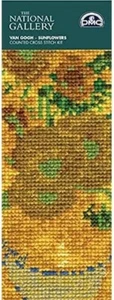 DMC Cross Stitch Kit - Bookmark, Van Gogh Sunflowers BL1116/71 - Picture 1 of 1