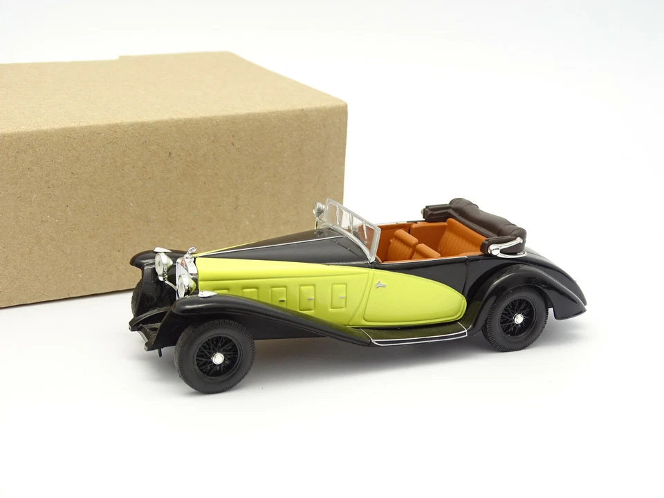 IXO SB 1/43 - Delage D8 SS Fernandez And Darrin 1932 Yellow And Black - Image 1 of 1
