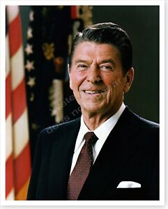 President Ronald Reagan 1981 Official White House Portrait Silver Halide Photo