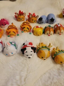 Large Lot of 35 Disney Tsum Tsum Plastic Vinyl Large Medium Small W/ Accessories - Picture 1 of 11