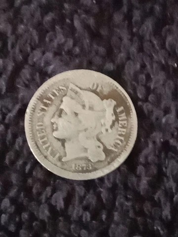 Rare 1873 3 Cent Nickel US Coin  Rare Date See Pics Cover