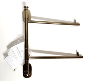 Wall-Mounted Brass Finish Swivel Hand Towel Rack Hearth & Hand with Magnolia - Picture 1 of 6