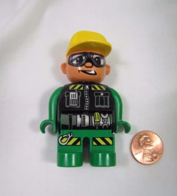 Lego Duplo Crazy Racer Auto Motocicleta Mecánico Hombre 2.5" Figura ¡Raro! Foto 1 de 3