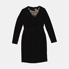 Vince Camuto Dress  Size 14  Midi  Womens  Black  Polyester
