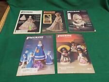 Lot of 5 vintage Figurine Collector magazines. 1983 1984