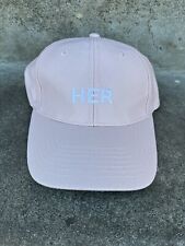 Burberry Her Light Pink Baseball Cap Hat Adjustable Embroidered