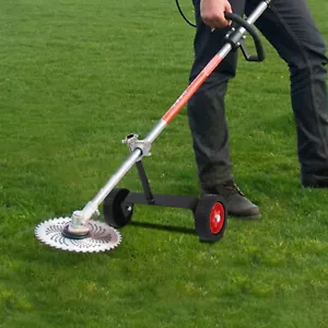 String Trimmer Support Wheel Walk Behind Auxiliary Wheel Adjustable Hight - Picture 1 of 17