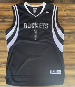 Tracy McGrady Houston Rockets Reebok Jersey Rare Black Size XL - Picture 1 of 6