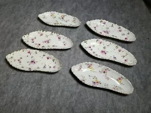 Six China Bone Dished, 7 inches long. - Picture 1 of 9