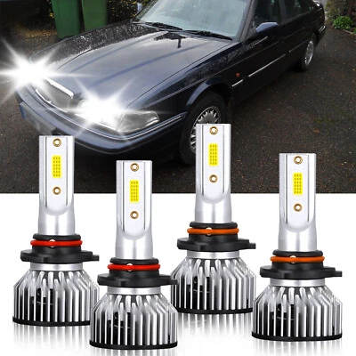 For Sterling 825 1987-1988 4pcs LED Headlight High Low Beam Bulbs Kit 9005+9006 - Image 1 of 4
