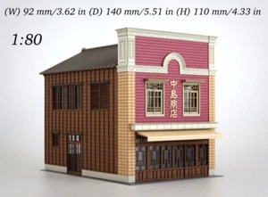 Kit de construcción de arquitectura de vallas publicitarias escala 1:80 Baiodo Store diseño de diorama HO/J - Imagen 1 de 8
