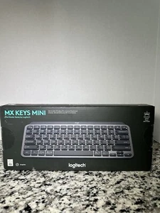 NEW LOGITECH MX KEYS MINI WIRELESS ILLUMINATED KEYBOARD COLOR: GRAPHITE - Picture 1 of 1
