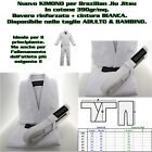 kimono bjj gi uniforme brazilian jiu jitsu judo 100% cotone 390 gr con cintura