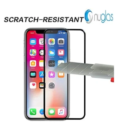 5D Japan Asahi Tempered Glass Protector iPhone X/XS Full Screen Curved Edge 2PCs - Image 1 of 4