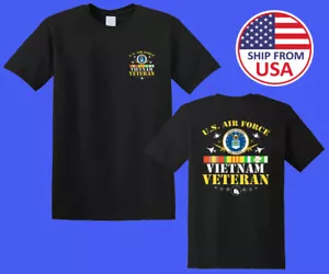 Veterano Ejército de la Fuerza Aérea de Vietnam de Estados Unidos Militar Para hombres Negro Talla S-5XL - Imagen 1 de 1