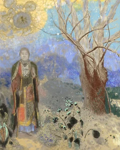 Buddha by Odilon Redon 8"x10" Art Print 8x10 - Picture 1 of 3