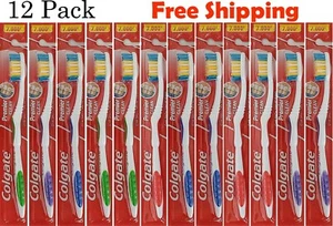 Colgate Toothbrushes Premier Extra Clean ( 12 Toothbrushes) Medium Hard - Picture 1 of 2