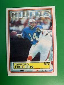 1983 Topps Gifford Nielsen #279 Houston Oilers