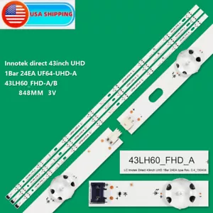 Striscia LED per LG UF64-UHD 43UH610A 43UH6030 43UH603V 43UH610V 43UF6407 43UF6409 - Foto 1 di 4