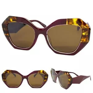 Exaggerated Classic Retro SUN GLASSES Unique Funky Exotic Animal Print Frame C4 - Picture 1 of 6
