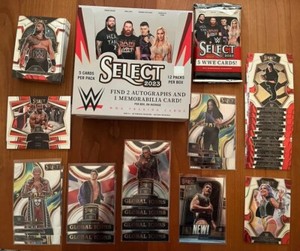 OPENED - 2023 Select WWE Hobby Box - 48 Total Cards (With Prizm & Inserts)