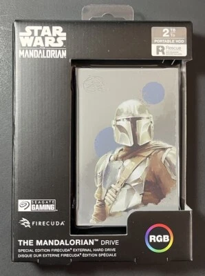 Seagate FireCuda External Gaming Drive 2TB HDD [ Star Wars Mandalorian ] NEW - Image 1 of 4