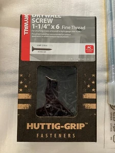 Drywall Screws 5 LbS Box Huttig-Grip 1-1/4" x 6 Fine Thread. (Approx Qty : 1390) - Imagen 1 de 4