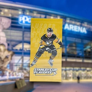 2019 Teddy Blueger Player 24x48 Playoffs Pittsburgh Penguins Arena Banner - Picture 1 of 4