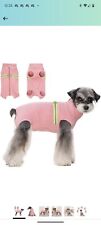 Dog Warm Coat, Polar Fleece Dog Pajamas Bodysuit for Medium Dogs Cats Walk Med