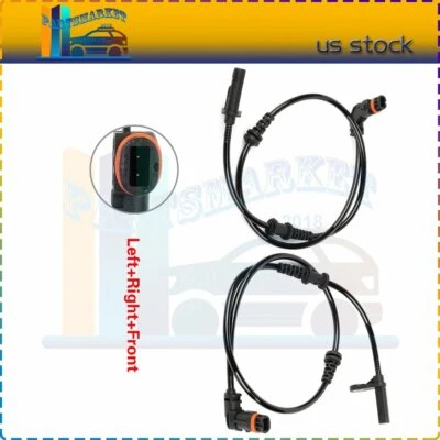 2x Front LH/RH ABS Wheel Speed Sensor Assembly Fits 2010-2011 Mercedes-Benz C350 - Image 1 of 4