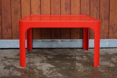 Mesa auxiliar vintage Peter Ghyczy mesa de centro edad espacial años 70 cuerno retro Foto 1 de 4