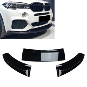 Front Bumper Lower Spoiler Splitter Lip For BMW X5 F15 M Sport 2014-2018 Gloss - Picture 1 of 8