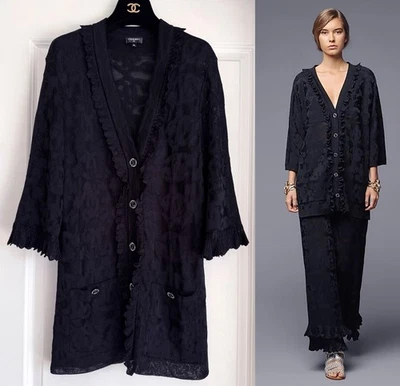 $4450 20P CHANEL NEGRO LOGOTIPO CC VISCOSA SUÉTER 34 XS Foto 1 de 4