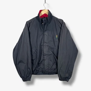 Vintage Champs Ralph Lauren Harrington Jacket Mens M Black Lined Retro Preppy - Picture 1 of 8