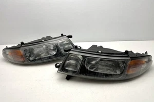 JDM Toyota Estima Lucida TCR10G Headlights Lamps Left Right Halogen KOITO - Picture 1 of 10