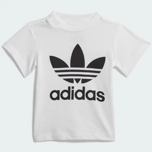Adidas Kids Trefoil Logo T-Shirt Size 2-3 years White SS 100% Cotton Tee NWT - Picture 1 of 7