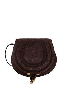 Chloe Small Saddle Kohl Brown Suede Shoulder Bag New & Authentic - Picture 1 of 6